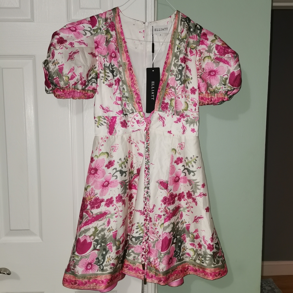 Elliatt Pink Floral Dress